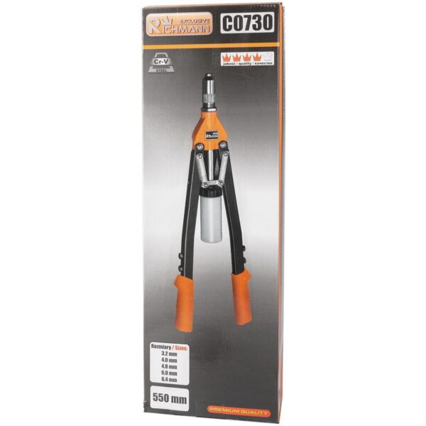 Cleste nituri, profesional, 450 mm, 3.2-6.4 mm, Richmann Exclusive - imagine 2
