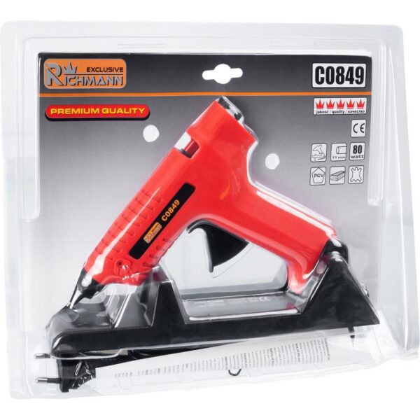 Pistol de lipit cu baton silicon, 80 W, cu suport si incarcator, 11 mm, Richmann Exclusive  - imagine 2