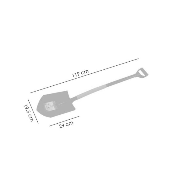 Harlet, cazma, cu coada metalica, 19.5x29 cm, 119 cm, Richmann Exclusive - imagine 6