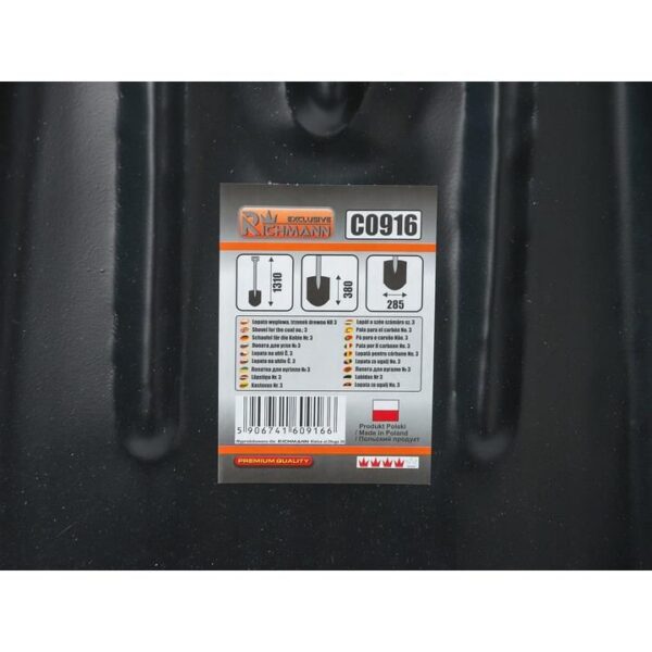Lopata pentru carbuni, cu coada lemn, 28.5x38 cm, 131 cm, Richmann Exclusive - imagine 4