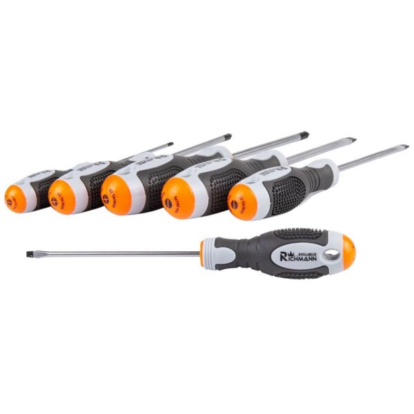 Set surubelnite late si cruce, sertar TIP A (385x150 mm) pentru dulap mobil, PH1-3, 3-6 mm, 100 mm, 6 buc, RICHMANN EXCLUSIVE - imagine 3