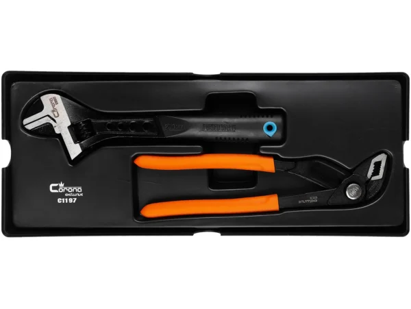 Set cheie reglabila pentru tevi si cleste papagal, sertar TIP A (385x150 mm) pentru dulap mobil, 2 elemnte, RICHMANN EXCLUSIVE - imagine 7