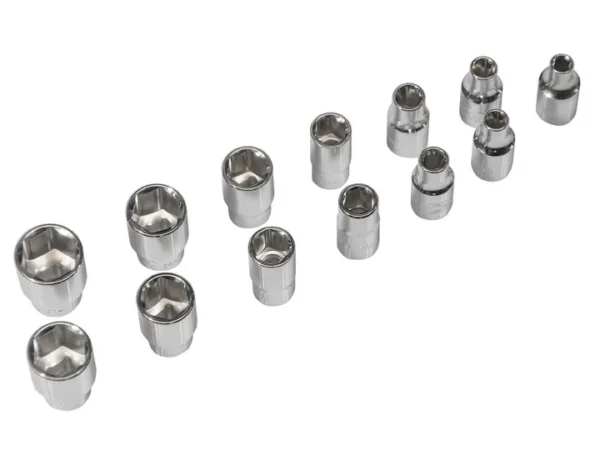 Set capete diverse cu cheie, sertar TIP A (385x150 mm) pentru dulap mobil, 1/4", 4-14 mm, 44 elemente, RICHMANN EXCLUSIVE - imagine 5