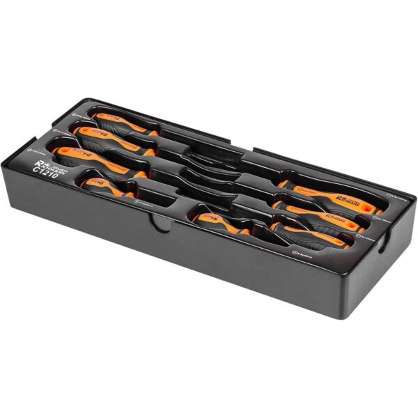 Set surubelnite late si cruce, sertar TIP A (385x150 mm) pentru dulap mobil, PH0-2, 3-6 mm, 45-100 mm, 8 buc, RICHMANN EXCLUSIVE - imagine 2