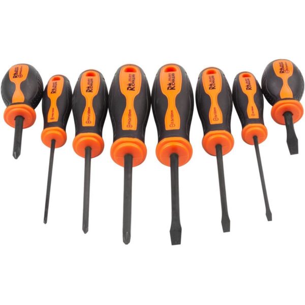 Set surubelnite late si cruce, sertar TIP A (385x150 mm) pentru dulap mobil, PH0-2, 3-6 mm, 45-100 mm, 8 buc, RICHMANN EXCLUSIVE - imagine 3