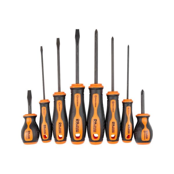 Set surubelnite late si cruce, sertar TIP A (385x150 mm) pentru dulap mobil, PH0-2, 3-6 mm, 45-100 mm, 8 buc, RICHMANN EXCLUSIVE - imagine 4