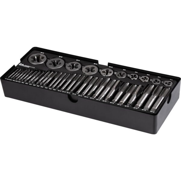 Set filiere cu tarozi, sertar TIP A (385x150 mm) pentru dulap mobil, M3-M18, 40 elemente, RICHMANN EXCLUSIVE - imagine 2