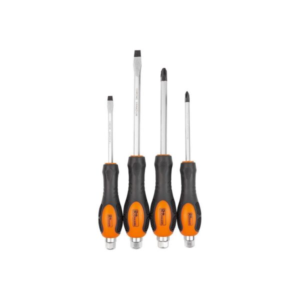 Set surubelnite de impact, late si cruce, sertar TIP A (385x150 mm) pentru dulap mobil, PH2-3, 6-8 mm, 125-150 mm, 4 buc, RICHMANN - imagine 4