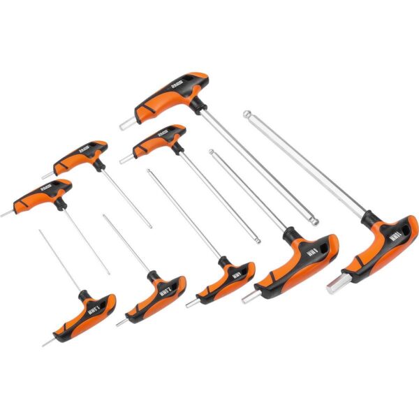 Set chei HEX cu maner TIP T, sertar TIP B (385x290 mm) pentru dulap mobil, 1.5-10 mm, 9 buc, RICHMANN EXCLUSIVE - imagine 3