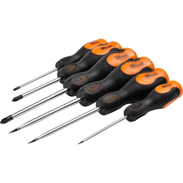 Set surubelnite late si cruce, sertar TIP A (385x150 mm) pentru dulap mobil, PH0-2, 3-6 mm, 75-100 mm, 6 buc, RICHMANN - imagine 4