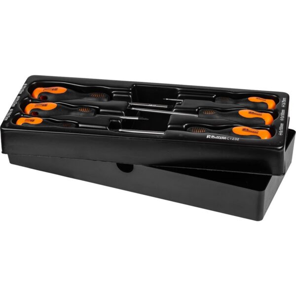 Set surubelnite late si cruce, sertar TIP A (385x150 mm) pentru dulap mobil, PH0-2, 3-6 mm, 75-100 mm, 6 buc, RICHMANN - imagine 5