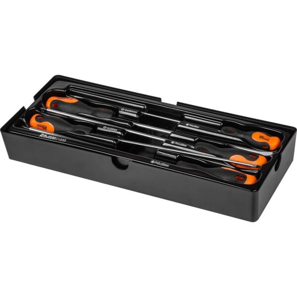 Set surubelnite lungi, late si cruce, sertar TIP A (385x150 mm) pentru dulap mobil, PH0-2, 4-6 mm, 250 mm, 5 buc, RICHMANN - imagine 2