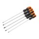 Set surubelnite lungi, late si cruce, sertar TIP A (385x150 mm) pentru dulap mobil, PH0-2, 4-6 mm, 250 mm, 5 buc, RICHMANN - imagine 4