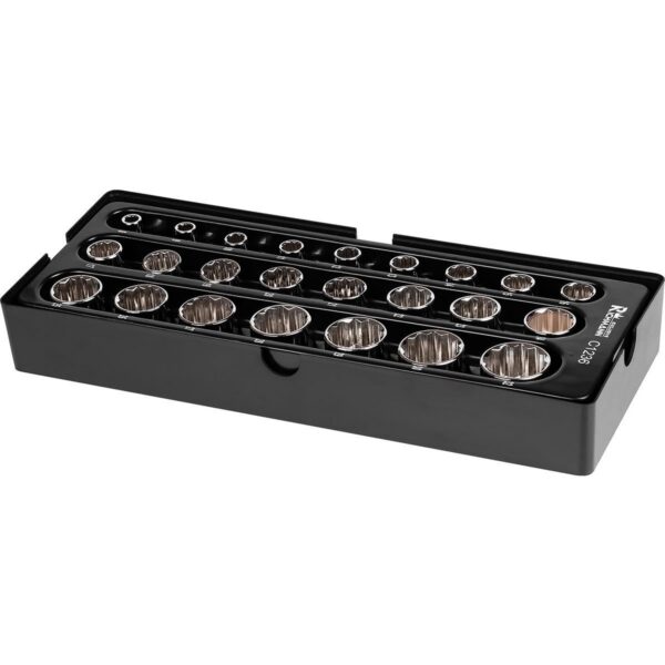 Set capete tubulare, sertar TIP A (385x150 mm) pentru dulap mobil, 1/2", 8-32 mm, 24 buc, RICHMANN EXCLUSIVE - imagine 2
