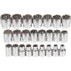 Set capete tubulare, sertar TIP A (385x150 mm) pentru dulap mobil, 1/2", 8-32 mm, 24 buc, RICHMANN EXCLUSIVE - imagine 3