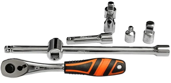 Set capete tubulare cu cheie, sertar TIP A (385x150 mm) pentru dulap mobil, 3/8", 8-24 mm, 33 elemente, RICHMANN EXCLUSIVE - imagine 8