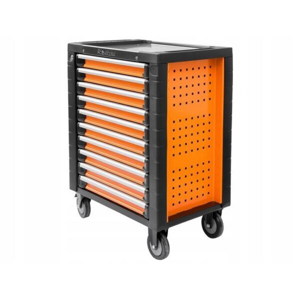 Dulap mobil pentru unelte, 10 sertare, 725x927x465 mm, contine 25 seturi de unelte, 386 elemente, RICHMANN EXCLUSIVE - imagine 2
