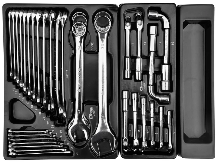 Dulap mobil pentru unelte, 10 sertare, 725x927x465 mm, contine 25 seturi de unelte, 386 elemente, RICHMANN EXCLUSIVE 2 Dulap mobil pentru unelte, 10 sertare, 725x927x465 mm, contine 25 seturi de unelte, 386 elemente, RICHMANN EXCLUSIVE