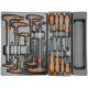 Dulap mobil pentru unelte, 10 sertare, 725x927x465 mm, contine 25 seturi de unelte, 386 elemente, RICHMANN EXCLUSIVE - imagine 8