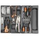 Dulap mobil pentru unelte, 10 sertare, 725x927x465 mm, contine 25 seturi de unelte, 386 elemente, RICHMANN EXCLUSIVE - imagine 10