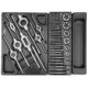 Dulap mobil pentru unelte, 10 sertare, 725x927x465 mm, contine 25 seturi de unelte, 386 elemente, RICHMANN EXCLUSIVE - imagine 12
