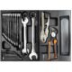 Dulap mobil pentru unelte, 7 sertare + spatiu lateral cu usa, 970x927x465 mm, contine 14 seturi de unelte, 268 elemente, RICHMANN EXCLUSIVE - imagine 3