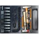 Dulap mobil pentru unelte, 7 sertare + spatiu lateral cu usa, 970x927x465 mm, contine 14 seturi de unelte, 268 elemente, RICHMANN EXCLUSIVE - imagine 7