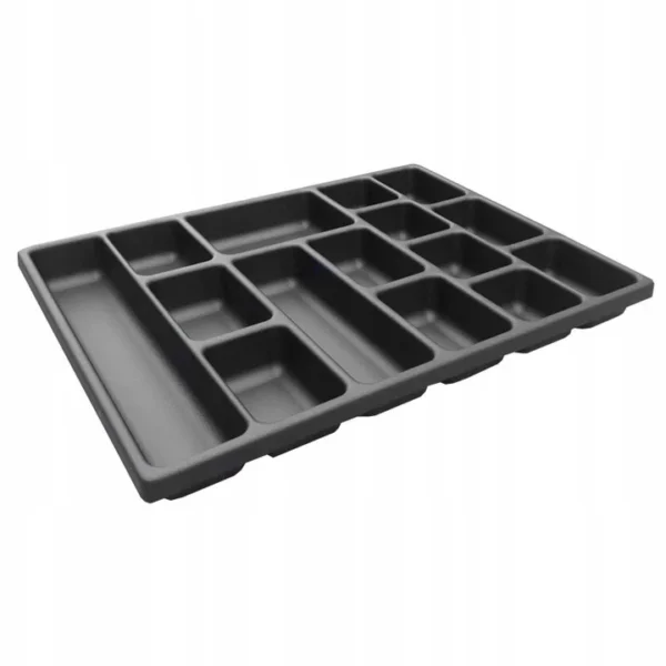 Tava de plastic compartiemntata, pentru accesorii mici, pentru sertar dulap mobil, RICHMANN EXCLUSIVE - imagine 3