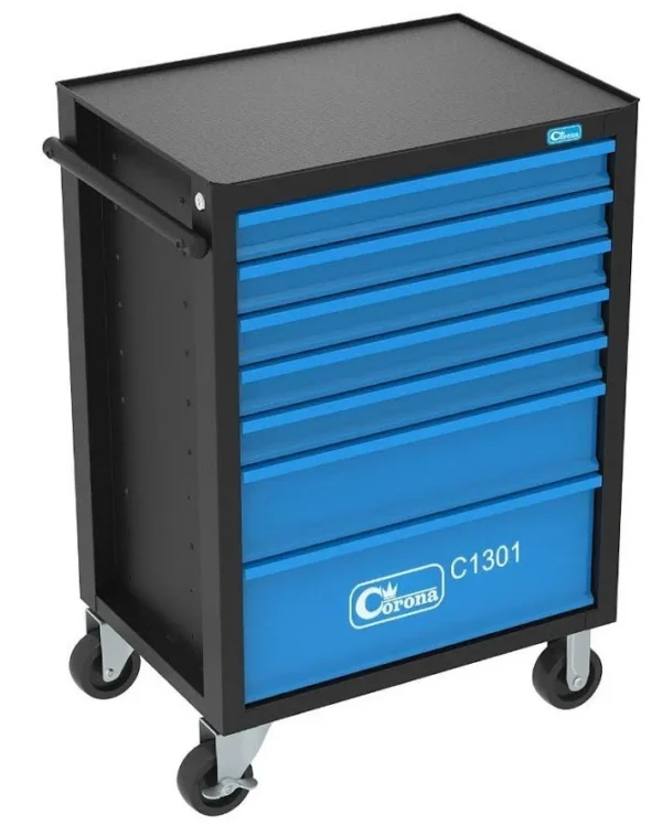 Dulap mobil pentru unelte, 7 sertare, 630x903x447 mm, RICHMANN - imagine 8