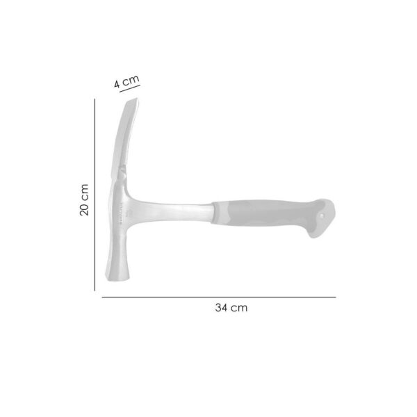 Ciocan zidar profesional, maner monobloc - 600g - imagine 4