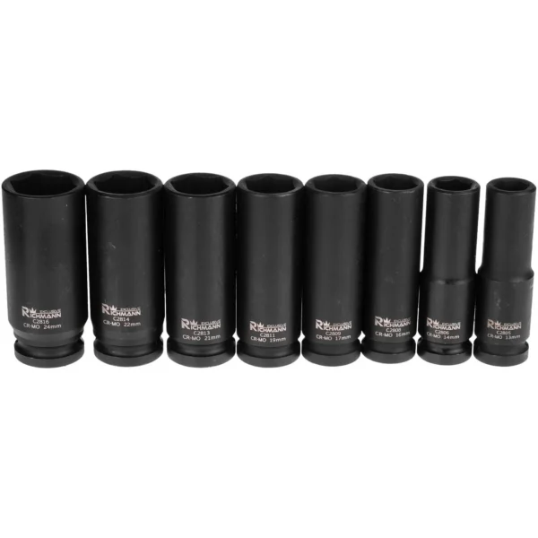 Trusa capete tubulare lungi de impact, 1/2", 13-24 mm, RICHMANN EXCLUSIVE - imagine 5
