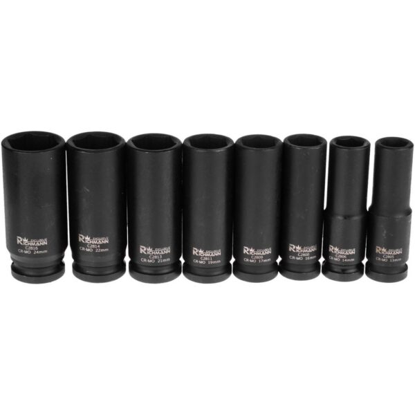 Trusa capete tubulare lungi de impact, 1/2", 13-24 mm, RICHMANN EXCLUSIVE - imagine 4