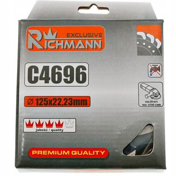 Disc diamantat slefuire, beton, slefuire uscata, segment "S", 125 mm/22.23 mm, Richmann Exclusive - imagine 3