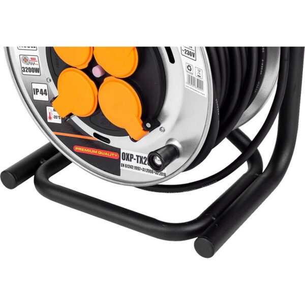 Prelungitor electric industrial, pe tambur, 3x1.5 mm², IP44, 25 m, Richmann Exclusive - imagine 6