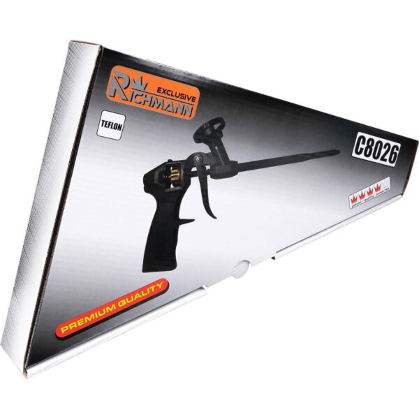 Pistol aplicat spuma, teflonat, 2 varfuri, aluminiu, 32.5 cm, Richmann Exclusive - imagine 2