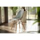 Scaun stil scandinav, PP, lemn, gri, 45x56x77 cm, Cava - imagine 10
