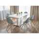 Scaun stil scandinav, PP, lemn, gri, 45x56x77 cm, Cava - imagine 11