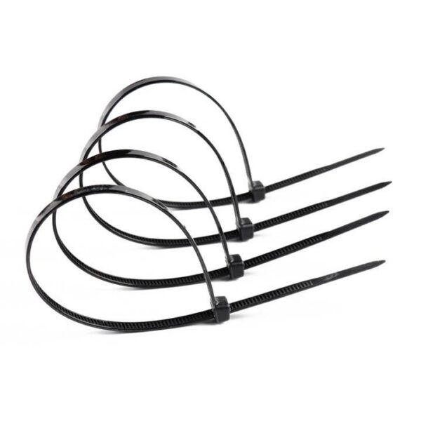 Coliere plastic, negre, 500x7.2 mm, set 100 buc, Drel - imagine 2