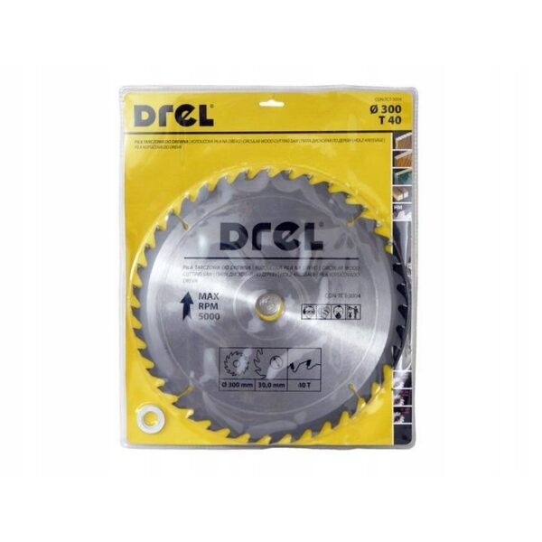 Disc circular vidia, 40 dinti, 300 mm, Drel - imagine 2