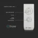Candelabru cu ventilator 45W, LED 35W 3000lm, telecomanda, lumina rece-neutra-calda, Gri, V-TAC - imagine 2