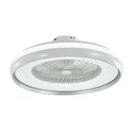 Candelabru cu ventilator 45W, LED 35W 3000lm, telecomanda, lumina rece-neutra-calda, Gri, V-TAC