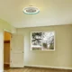 Candelabru cu ventilator 45W, LED 35W 3000lm, telecomanda, lumina rece-neutra-calda, Albastru, V-TAC - imagine 2