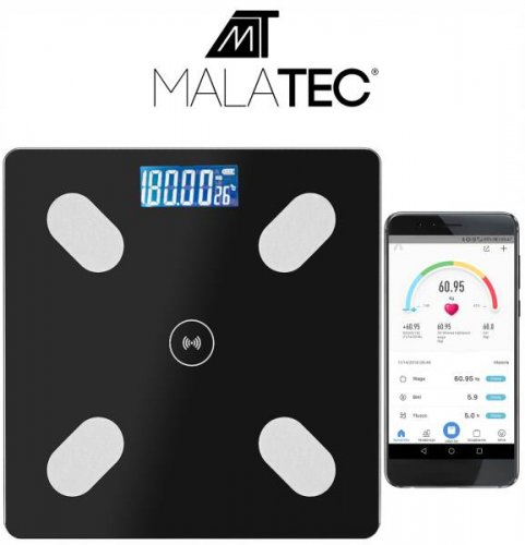 Cantar de baie analitic inteligent Bluetooth display digital masurare 8 parametri 5