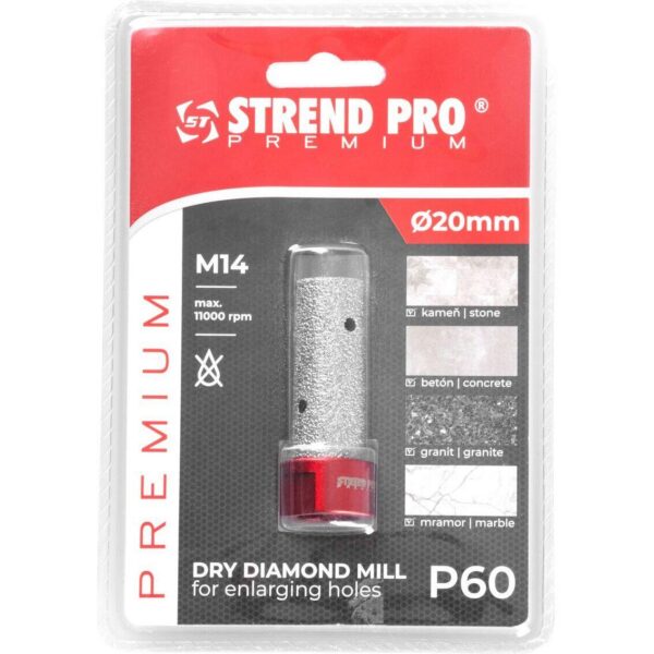 Carota diamantata, M14, 20 mm, Strend Pro Premium - imagine 3