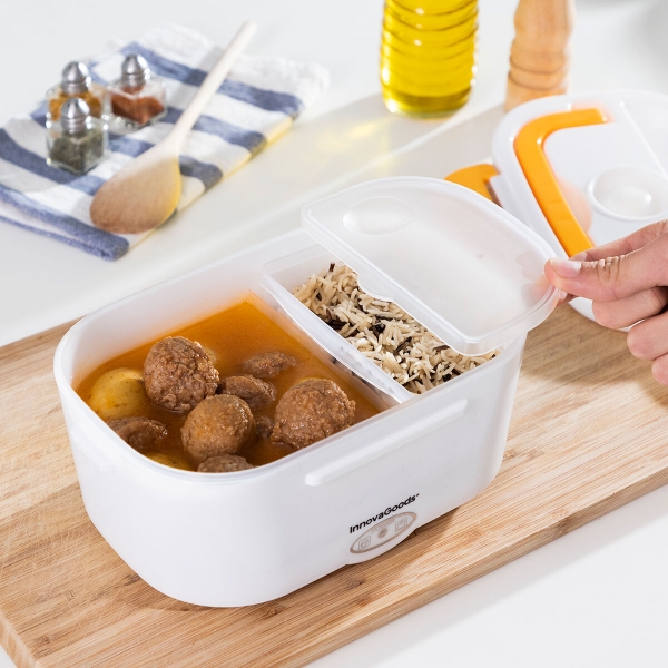 Caserola electrica Lunch box auto pentru incalzirea mancarii Carunch InnovaGoods 40W 6 1