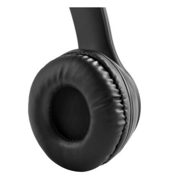 Casti audio Bluetooth, USB, Microfon, Autonomie mare, impedanta 32Ω, negru - imagine 3
