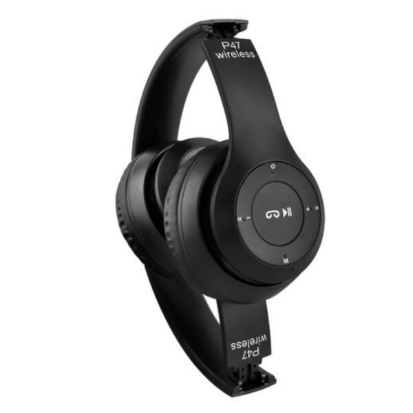 Casti audio Bluetooth, USB, Microfon, Autonomie mare, impedanta 32Ω, negru - imagine 5