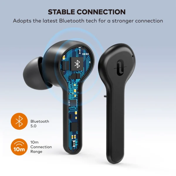 Casti audio In-Ear Taotronics TT-BH1001, True Wireless, Bluetooth 5.0, TWS USB-C - imagine 3