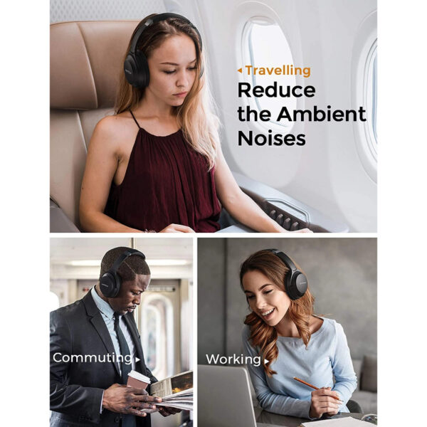 Casti audio Mpow H12 IPO, Active Noise Canceling, Bluetooth 5.0, USB-C, Bas puternic, Microfon CVC8.0, Autonomie 40 ore, True Wireless - imagine 6