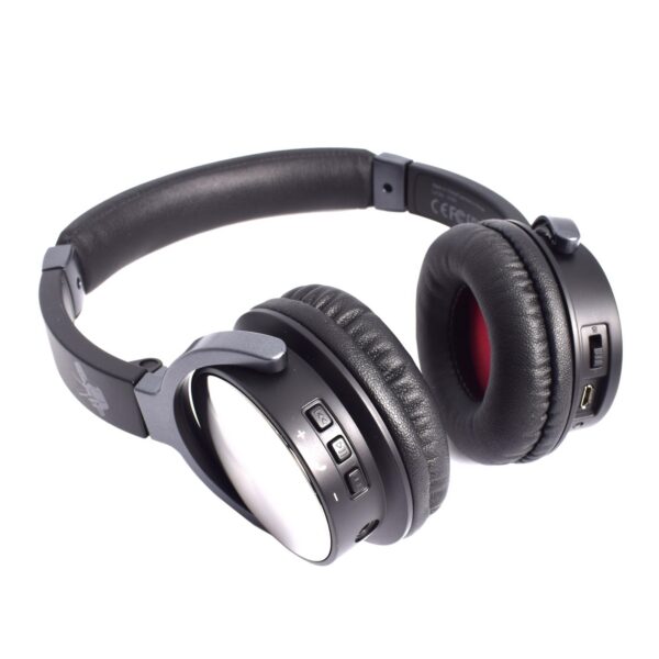 Casti audio Wireless cu microfon, Entertainment, Hands-free, autonomie 12 ore, negre - imagine 2